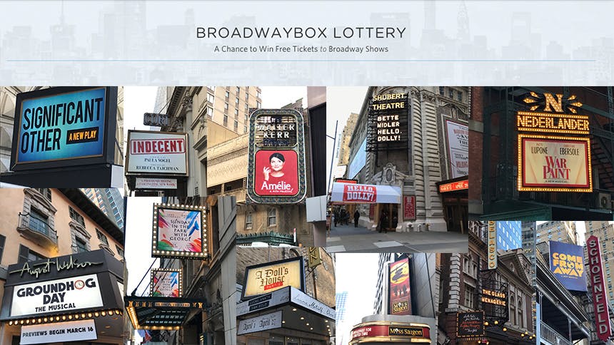 See Broadway First with BroadwayBox & the BboxLottery