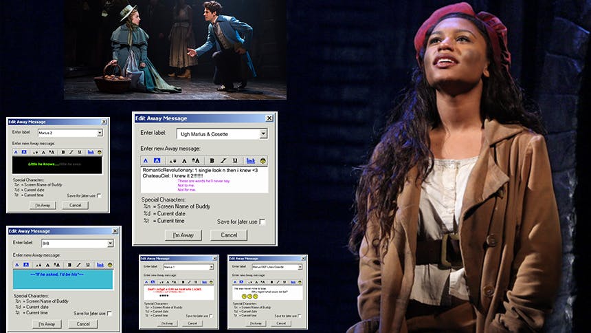  If Les Miz’s Eponine Posted AIM Away Messages About Marius…