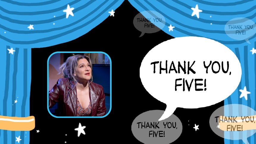 "Thank You, Five!" Shoshana Bean of Mr. Saturday Night Shar…
