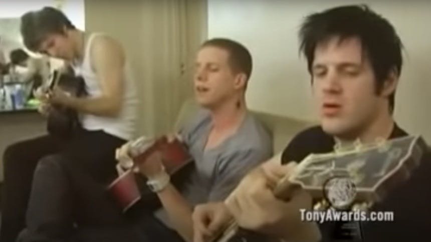 Hot Clip of the Day:  Amazing American Idiot Trio Backstage