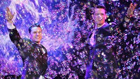 If You’ve Ever Wanted to See The Jersey Boys Inside Gigantic Bubbles, Today Is Your Day