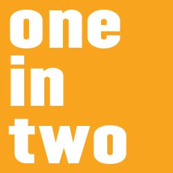 one in two
