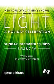 NYC Gay Men's Chorus presents Light: A Holiday Celebration