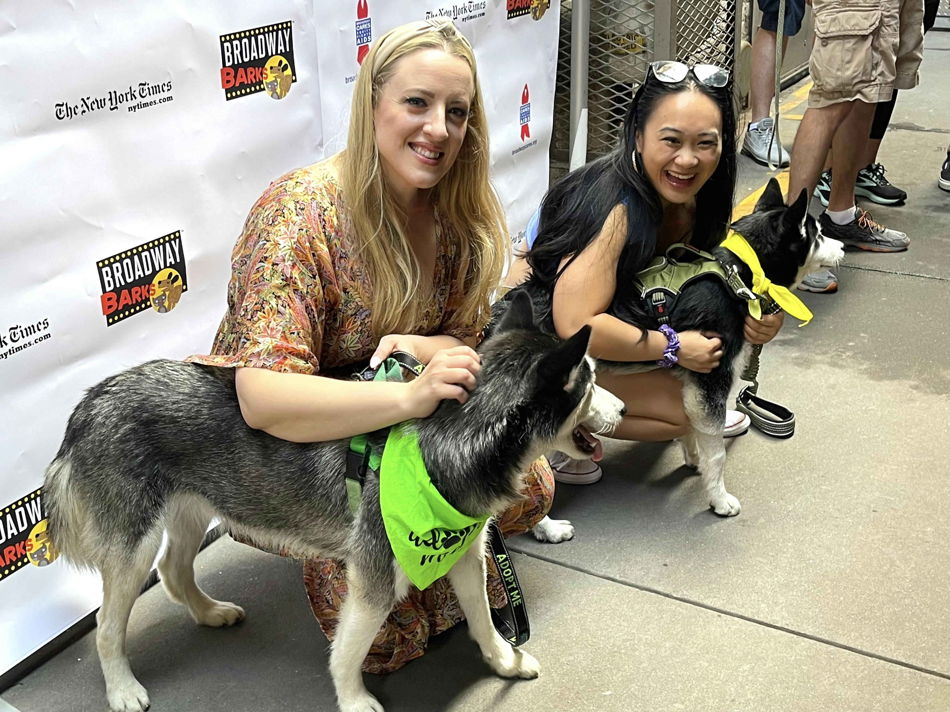 Broadway Barks 2022 Abby Mueller and Andrea Macasaet
