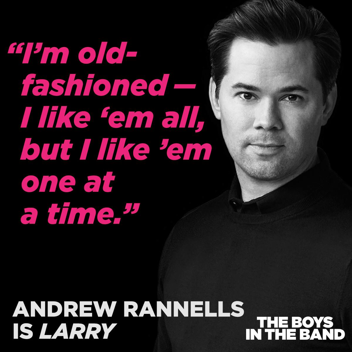 The Boys in the Band Broadway  Andrew Rannells Larry Quote