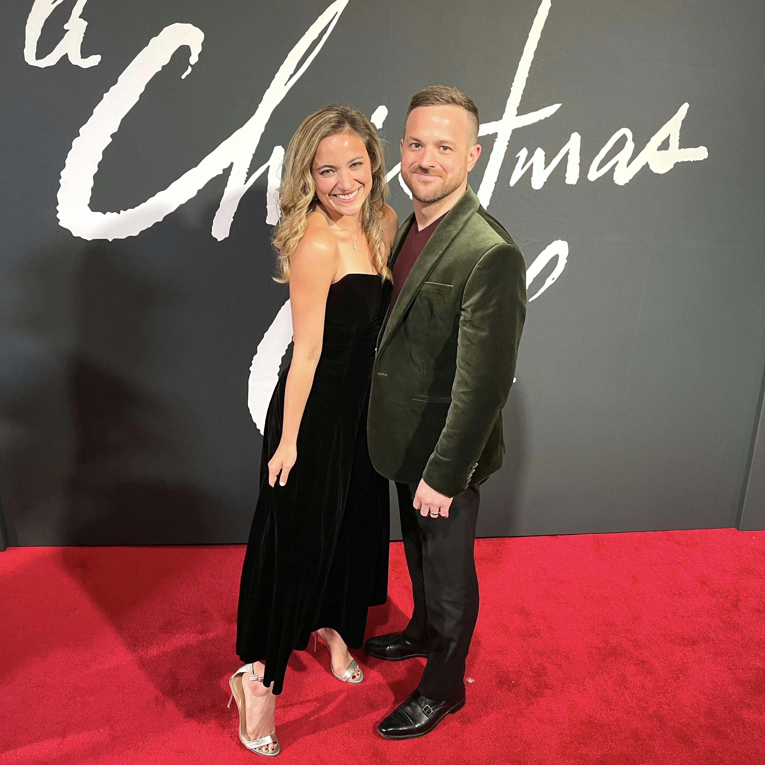 A Christmas Carol Opening Night - Christy Altomare and Chris Crook