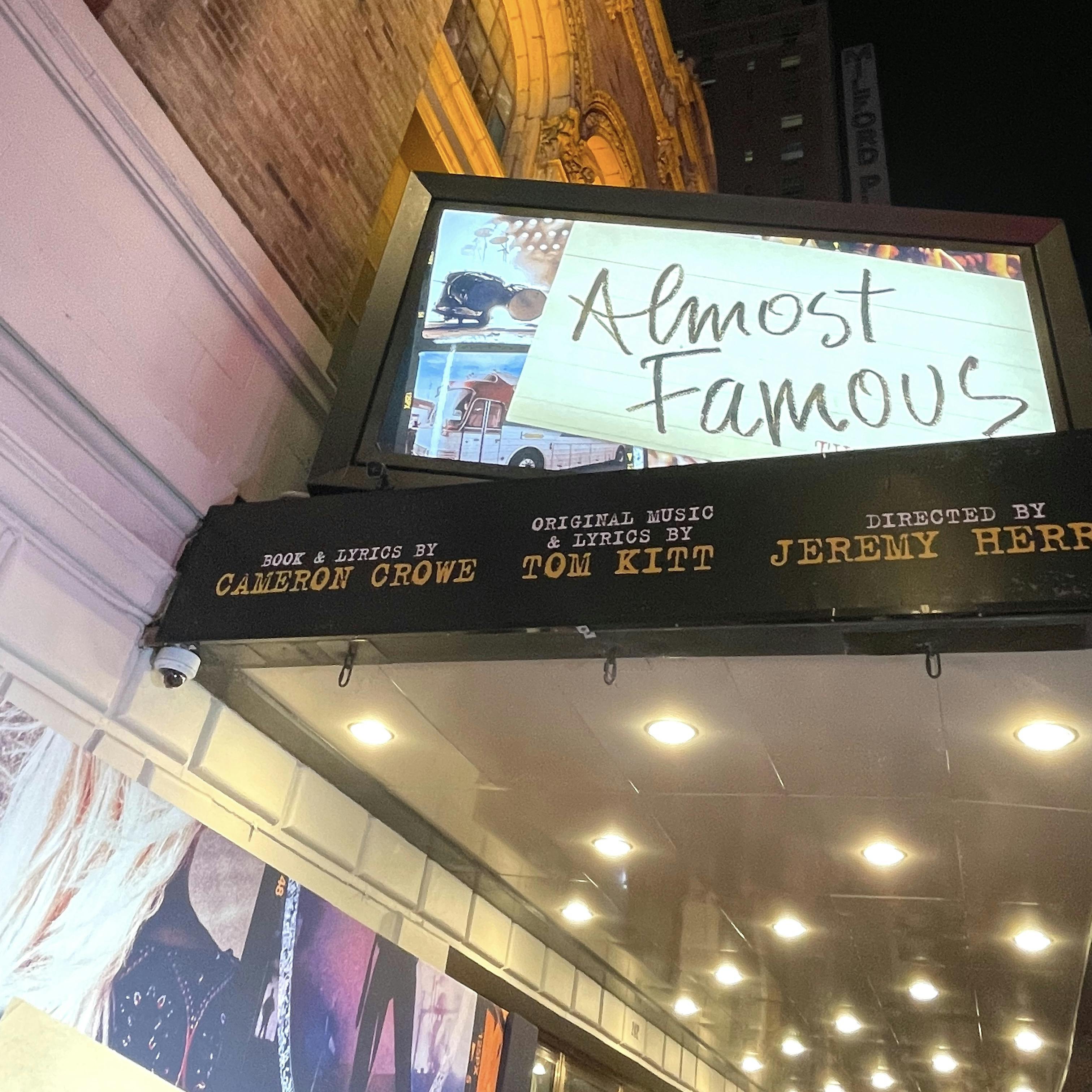 Almost Famous Opening Night - Theatre