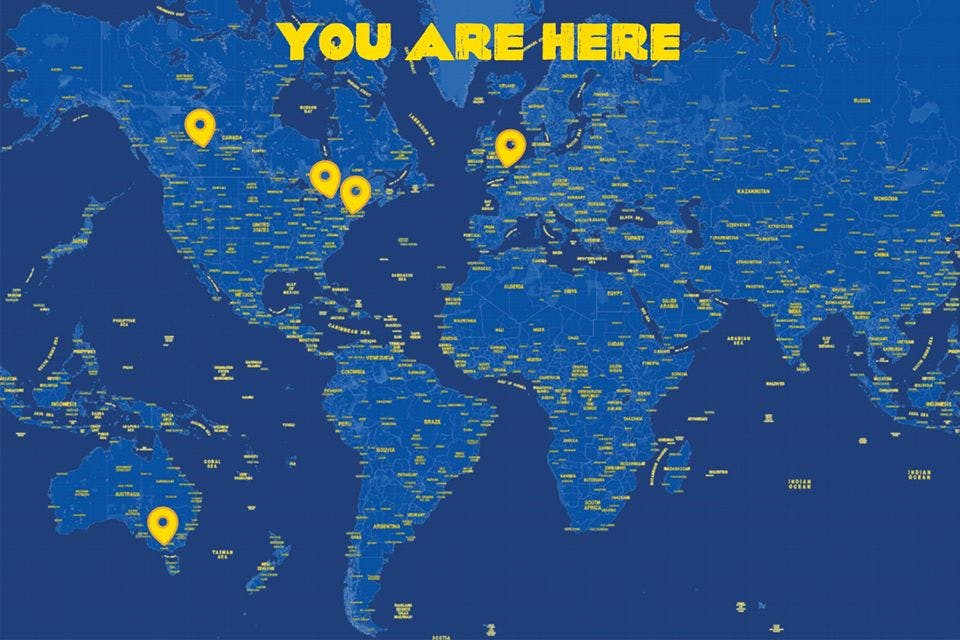 Come From Away Zoom Background Map