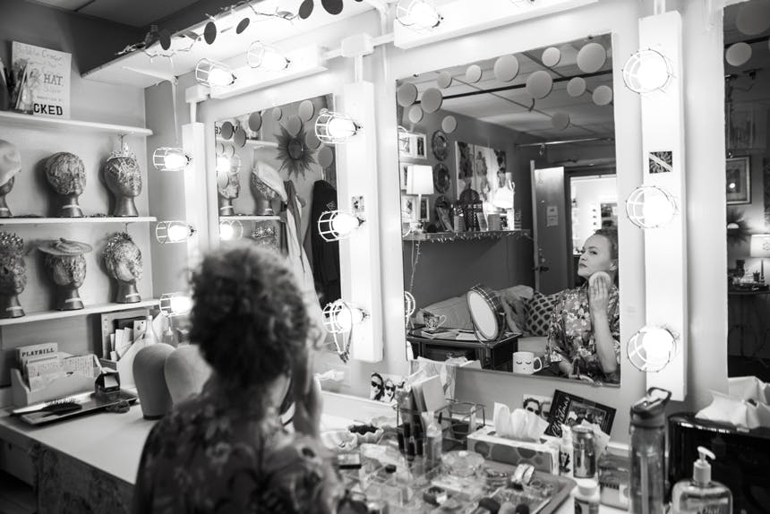 Amanda Jane Cooper- Glinda- Wicked- Broadway- Musical- Backstage