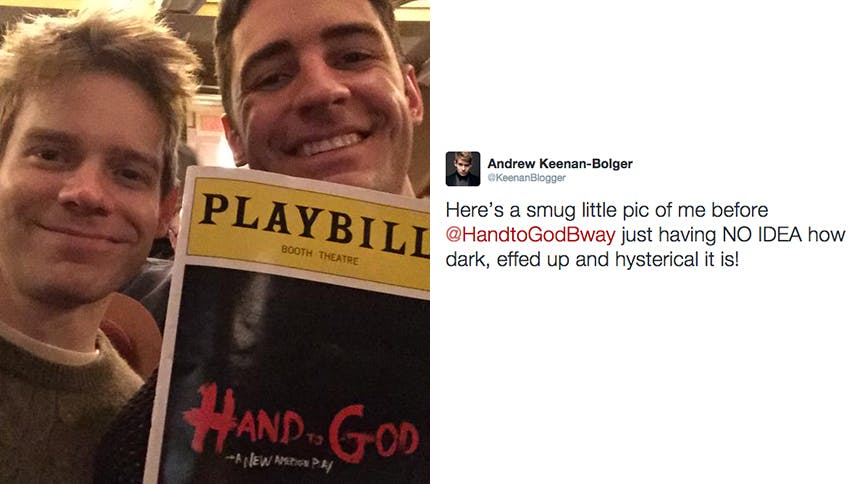 Andrew Keenan-Bolger -Hand to God- Broadway