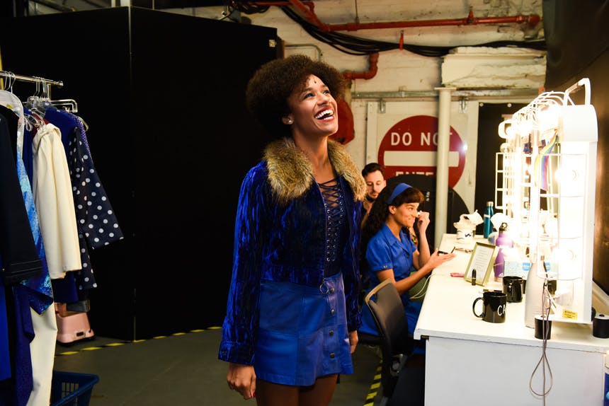 The Donna Summer Musical Broadway Backstage-Jenny Anderson Photography-BroadwayBox-Ariana DeBose- Storm Lever