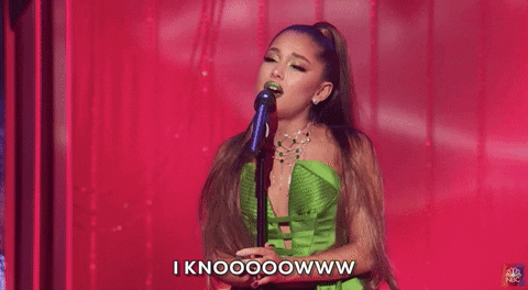Ariana Grande Wizard and I NBC  Wicked Special GIF- i know gif