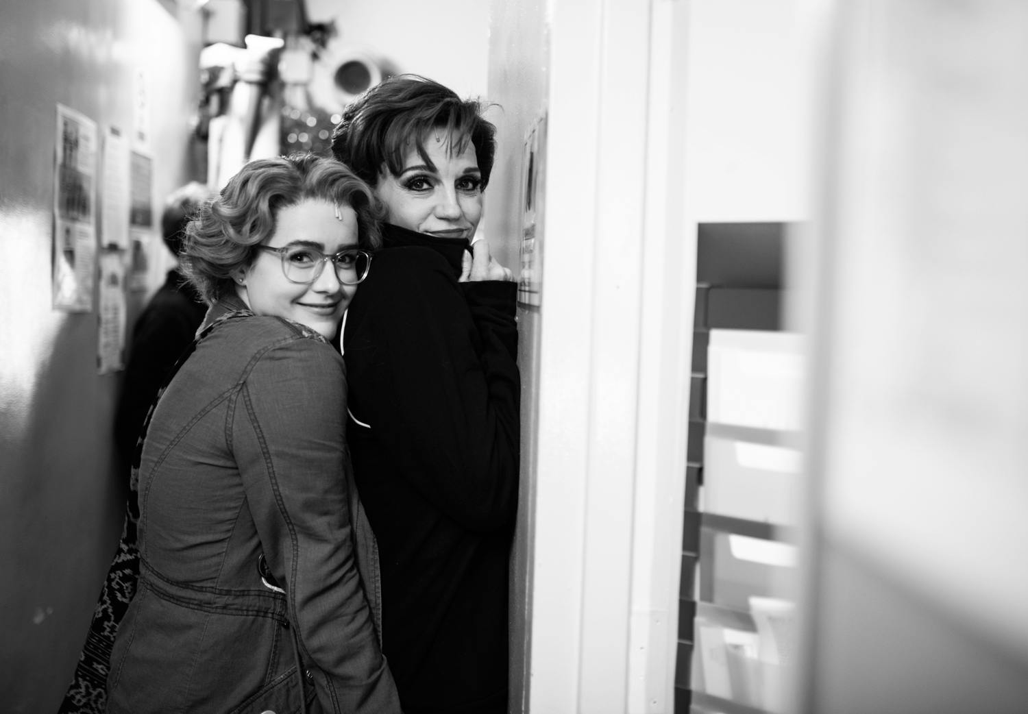Caitlin Kinnunen- Beth Leavel- The Prom Musical Broadway-Backstage-Jenny Anderson Photo-BroadwayBox