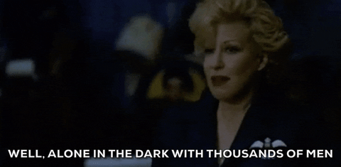 Bette Midler GIF- For the Boys GIF- Alone in the Dark GIF