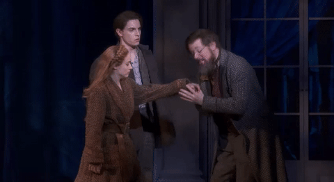 John Bolton GIF- Anastasia - Musical- Broadway- Backstage- Derek Klena GIF -