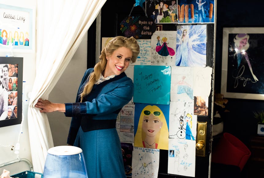 Frozen Backstage Disney Musical- Jenny Anderson Photo-BroadwayBox- Caissie Levy- Dressing Room