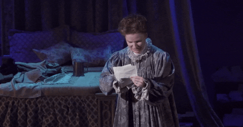 Claire Brownell-Actress-Broadway- Reading GIF