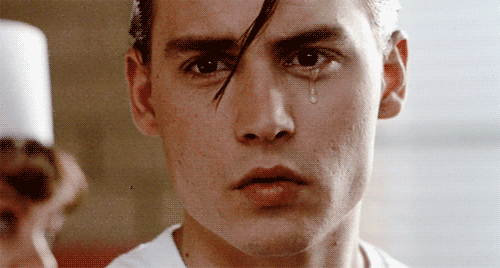 Cry-Baby GIF- Johnny Depp