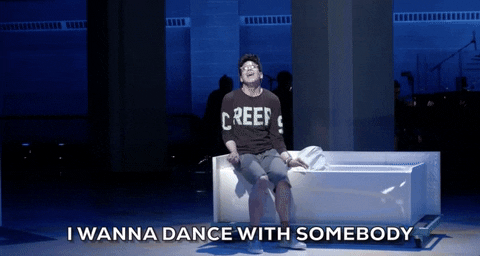 George Salazar GIF- Be More Chill- Dance with Somebody GIF