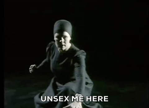 Judi Dench GIF- Macbeth- Unsex me here GIF