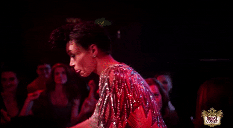 Amber Gray- Great Comet- GIF- Drinking
