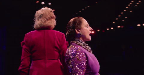 Patti LuPone GIF- War Paint GIF- Christine Ebersole GIF- Face to Face