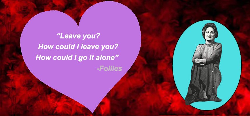 Stephen Sondheim Valentine's Day Card- Follies