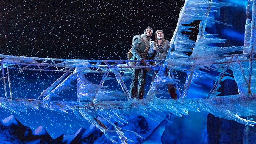 Noah J. Ricketts Patti Murin Frozen Broadway Musical Ice Bridge