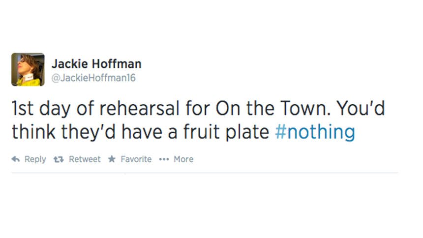On the Town- Twitter- Jackie Hoffman