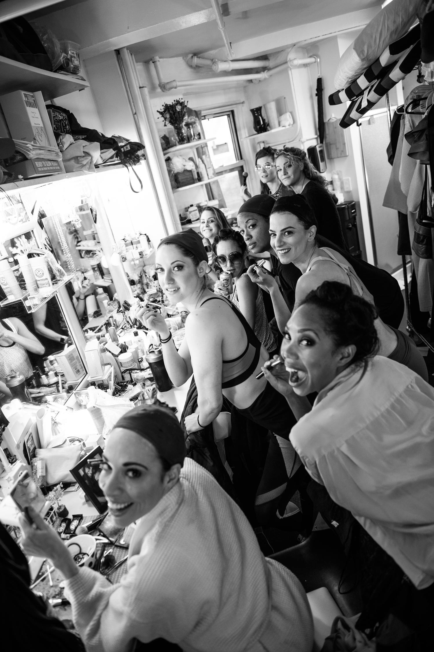 Pretty Woman-Backstage-Broadway Musical-Jenny Anderson Photo-BroadwayBox- Girls Dressing Room