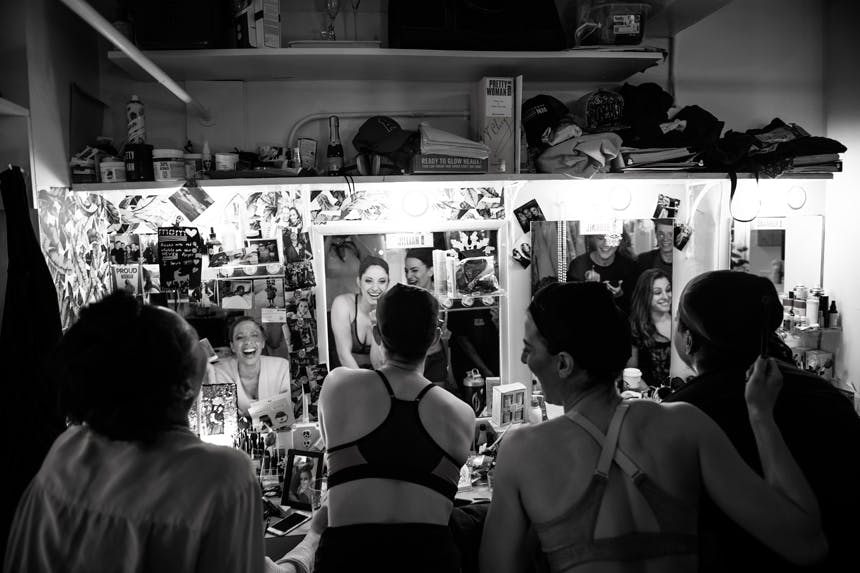 Pretty Woman-Backstage-Broadway Musical-Jenny Anderson Photo-BroadwayBox- Girls Dressing Room 2