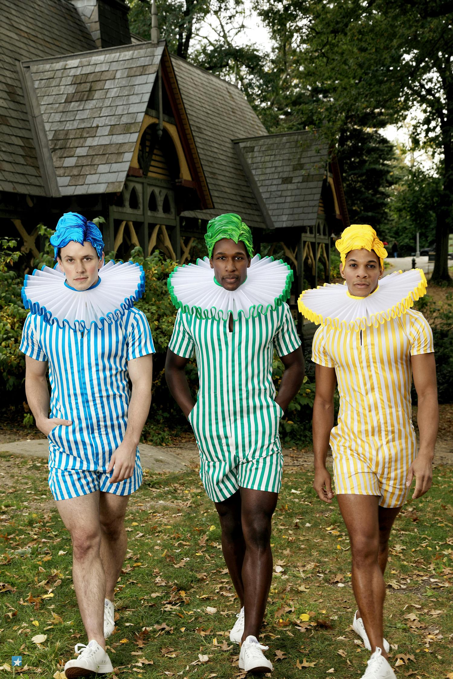 Broadway Celebrates Oz- BroadwayBox-Curtis Brown Photo- Jaysin McCollum, Spencer Clark, & Jamie Kasey Patterson as The Lollipop Guild