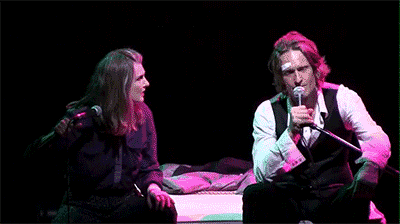Hamlet in Bed- GIF- Michael Laurence GIF- Annette O'Toole GIF