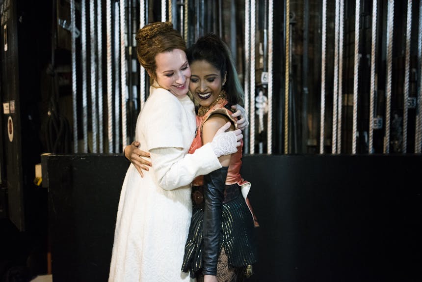 Great Comet Broadway Musical Backstage- Ingrid Michaelson and Shoba Narayan