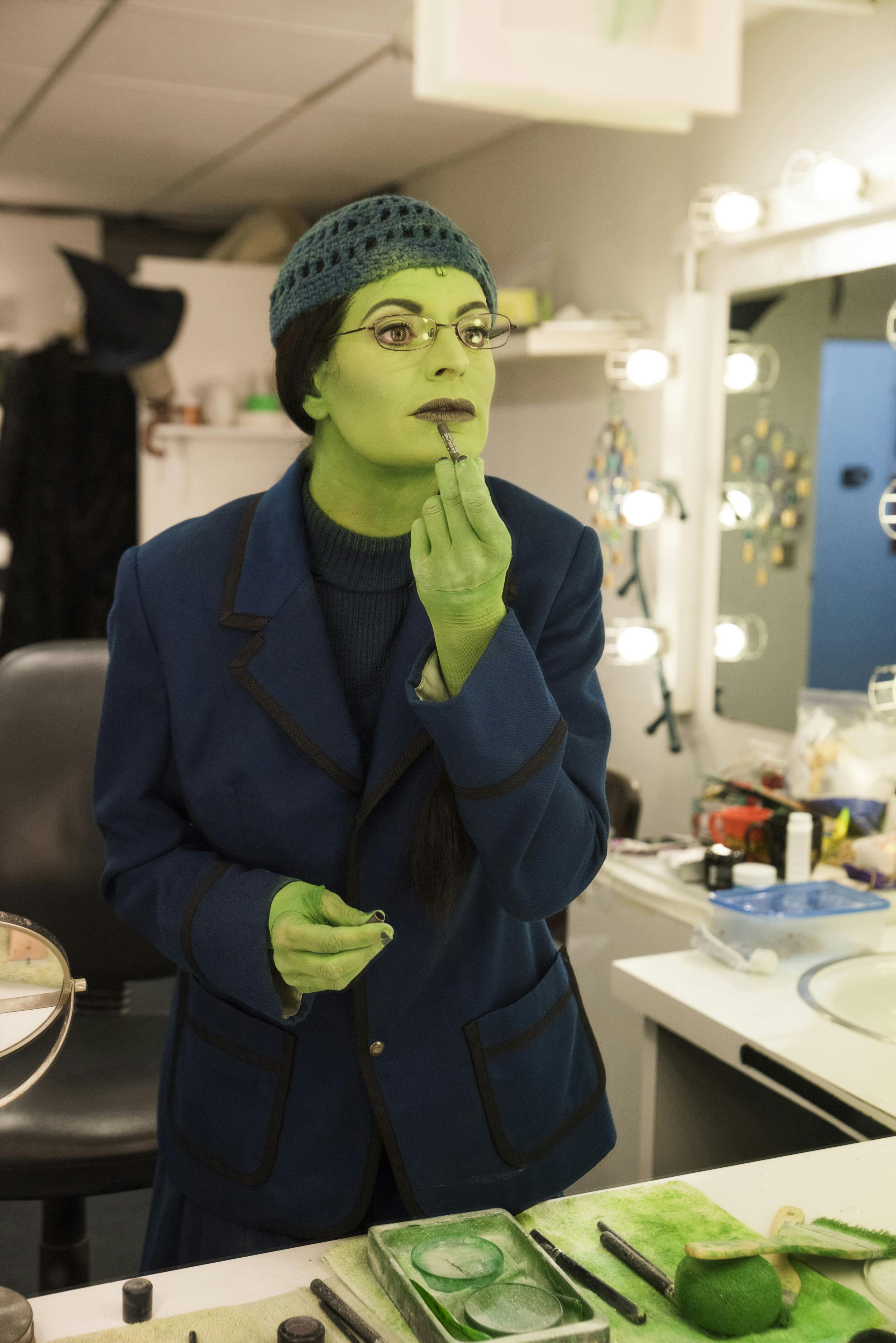 Jackie Burns- Elphaba- Wicked- Broadway- Musical- Backstage