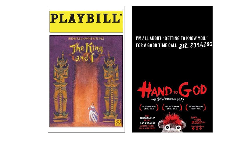 Hand to God- broadway- King and I