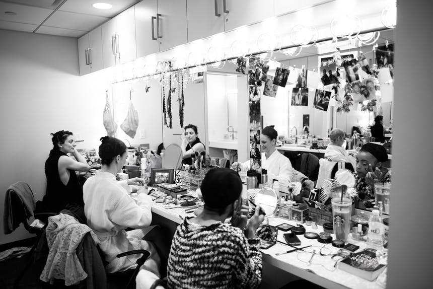 Escape to Margaritaville- Jimmy Buffett- Jenny Anderson-BroadwayBox-Broadway-Musical-Backstage- Ladies Dressing Room