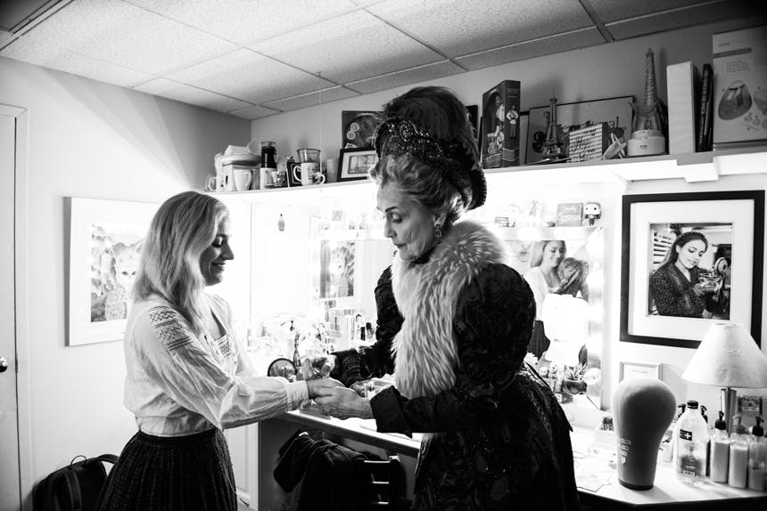 Christy Altomare- Mary Beth Peil- Anastasia - Musical- Broadway- Backstage