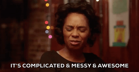 Michelle Wilson Sweat GIF- Messy Complicated Awesome GIF