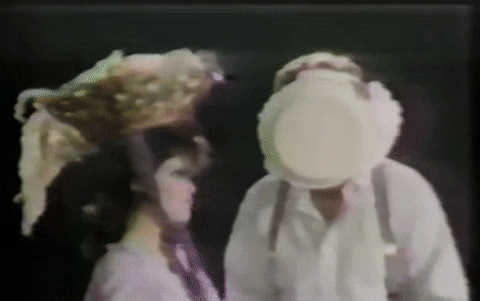 Mack and Mabel GIF-Bernadette Peters-Pie in the Face GIF