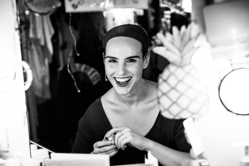 Molly Hager-Waitress-Musical Broadway-Backstage Dressing Room-BroadwayBox-Jenny Anderson