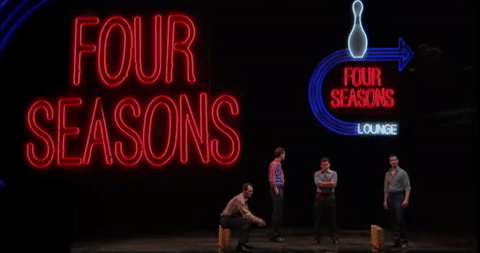 Jersey Boys GIF- Four Seasons Sign GIF