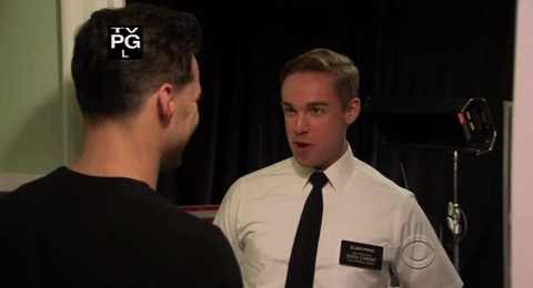 Nic Rouleau GIF- The Book of Mormon GIF- Broadway