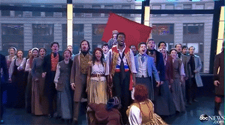 Les Miserables GIF- Ramin Karimloo- Andy Mientus- One Day More
