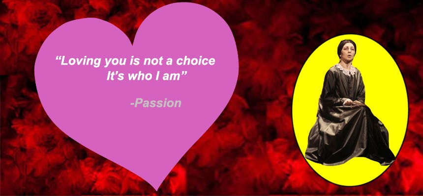 Stephen Sondheim Valentine's Day Card- Passion