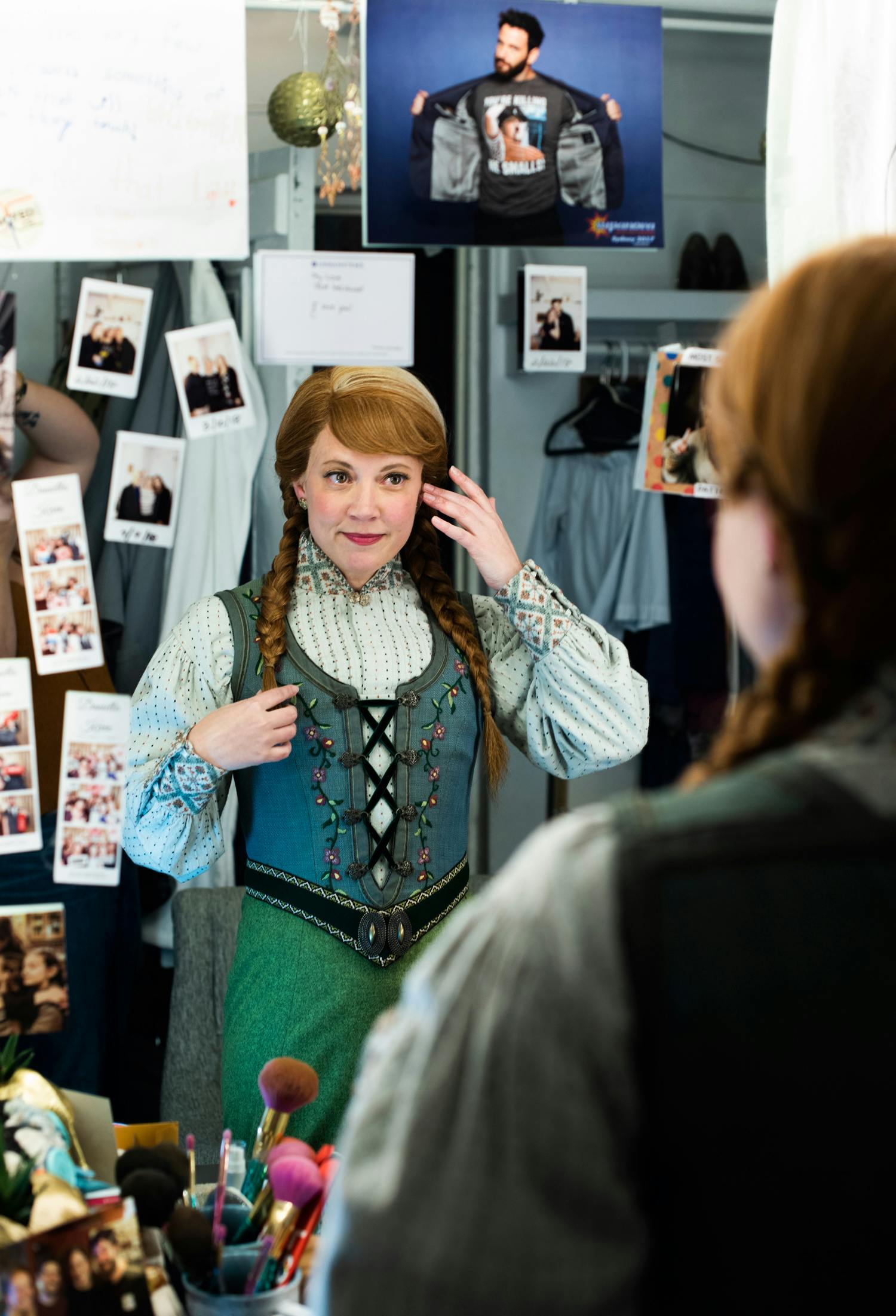 Frozen Backstage Disney Musical- Jenny Anderson Photo-BroadwayBox- Patti Murin-Dressing Room