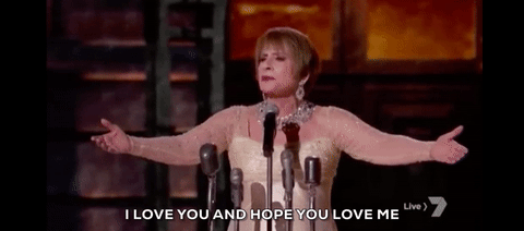 Patti LuPone GIF- Evita GIF- I love you GIF- Grammy Awards Don't Cry for Me Argentina
