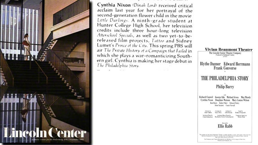 Cynthia Nixon- Broadway- The Philadelphia Story- LCT- Revival