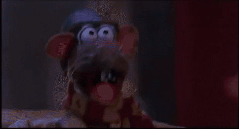 Rizzo the Rat GIF- Muppets Christmas Carol GIF- Covering your eyes GIF