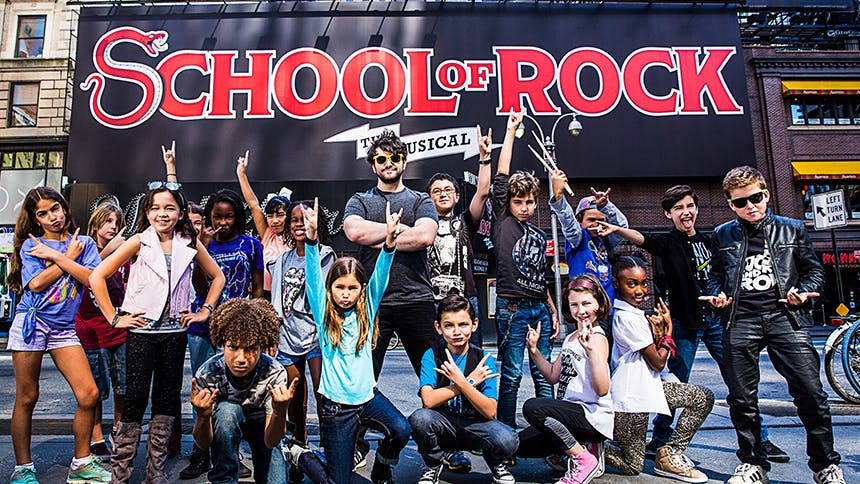 School of Rock- Broadway- Cast- Alex Brightman- Kids